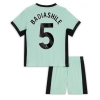 Camiseta Chelsea Benoit Badiashile #5 Tercera Equipación Replica 2023-24 para niños mangas cortas (+ Pantalones cortos)
